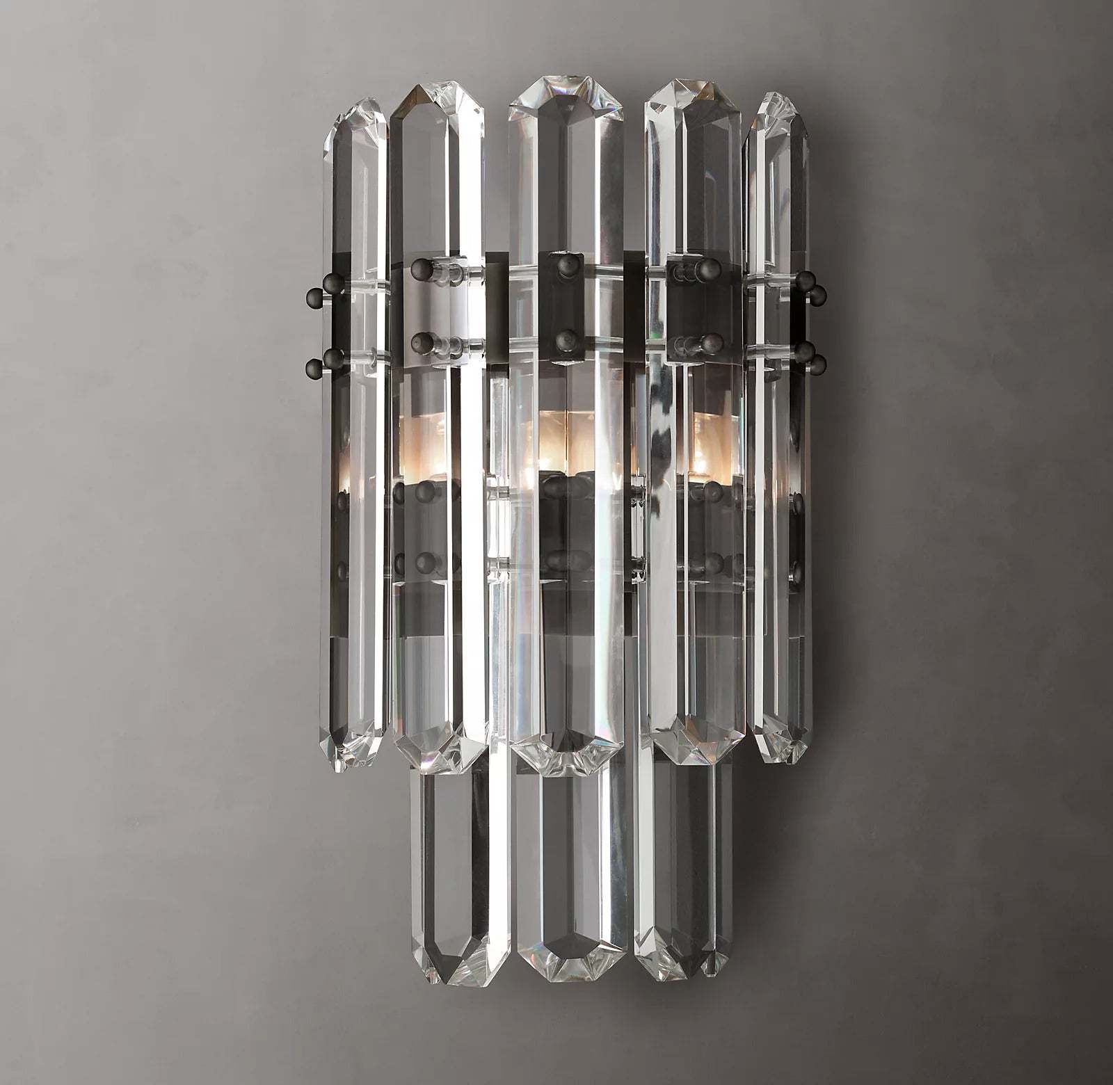 Bonnieo Faceted Crystal Wall Sconce