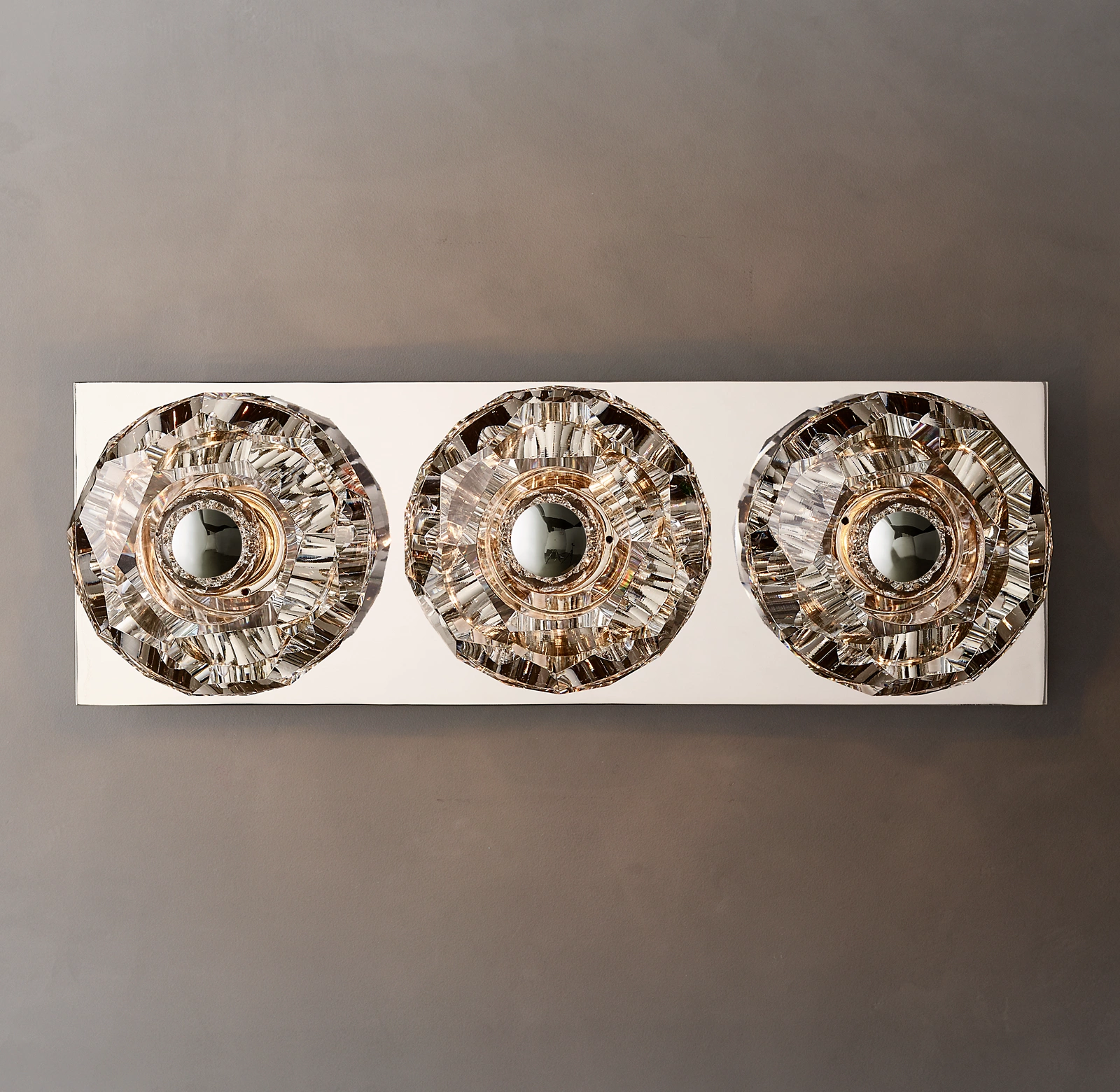 Bouble De Crystal Glass Linear Wall Sconce-Sylvia Space