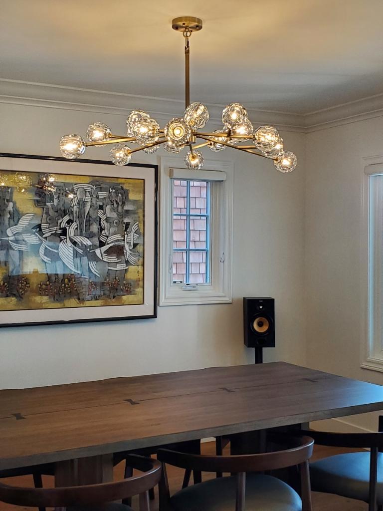 Bouble De Crystal Round Chandelier 36"