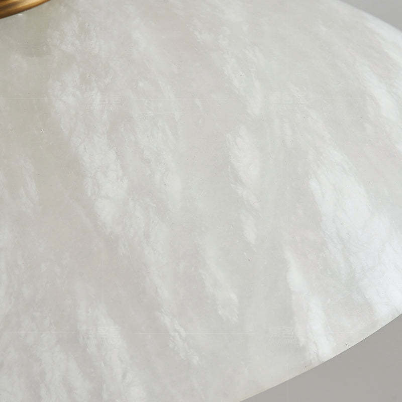 Marble Lorry Round Pendant Light For hat lampshade-Sylvia Space