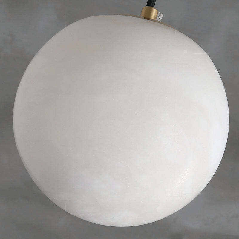 Marble Lorry Ball Pendant Light-Sylvia Space