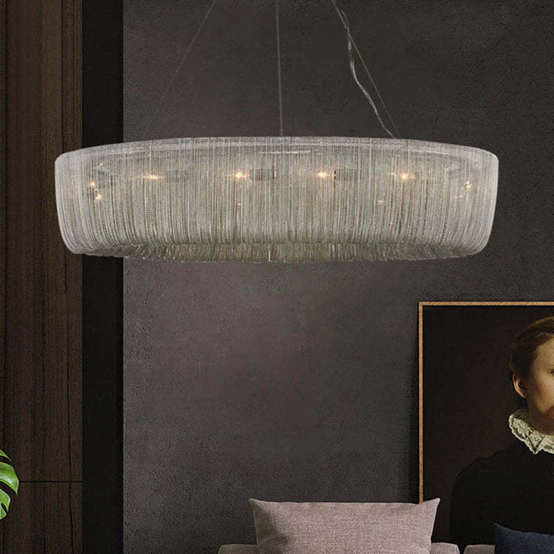 Cadenay Chain Tassel Chandelier-Sylvia Space