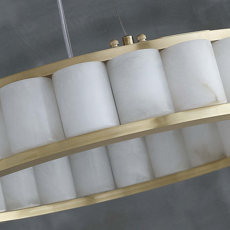 Marble Lorry Round Chandelier 23" 30" 40"-Sylvia Space