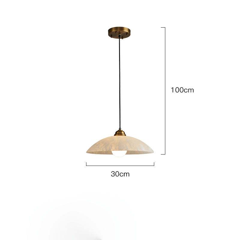Marble Lorry Round Pendant Light For hat lampshade-Sylvia Space