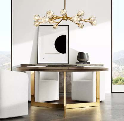 Bouble De Crystal Round Chandelier 60"