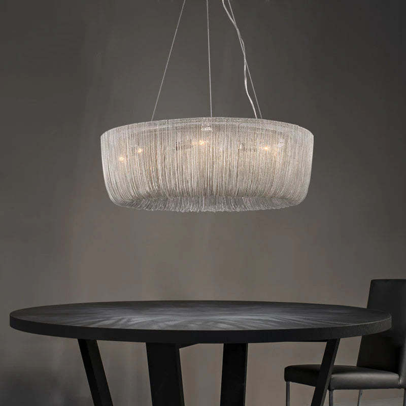 Cadenay Chain Tassel Chandelier-Sylvia Space
