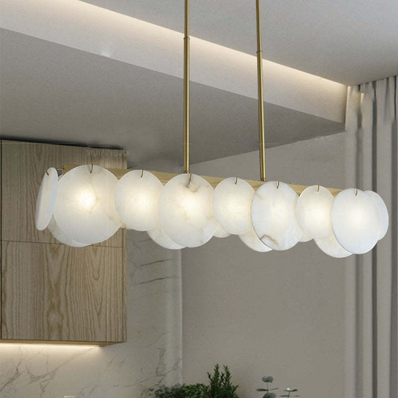 Modernity Marble Linear Chandelier-Sylvia Space