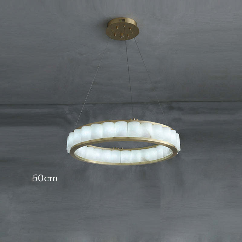 Marble Lorry Round Chandelier 23" 30" 40"-Sylvia Space