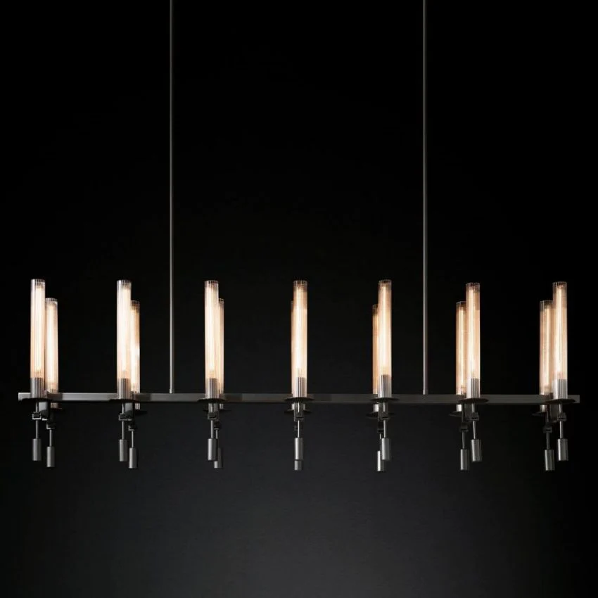 Fontanellee Linear Chandelier 66"-Sylvia Space