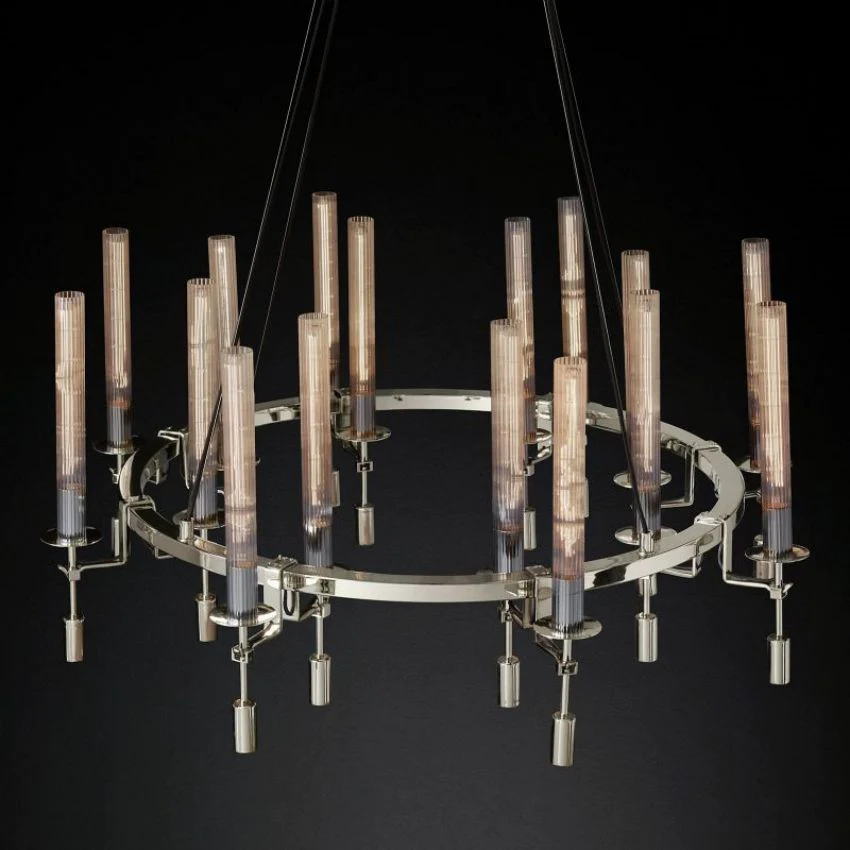 Fontanellee Round Chandelier 46"-Sylvia Space