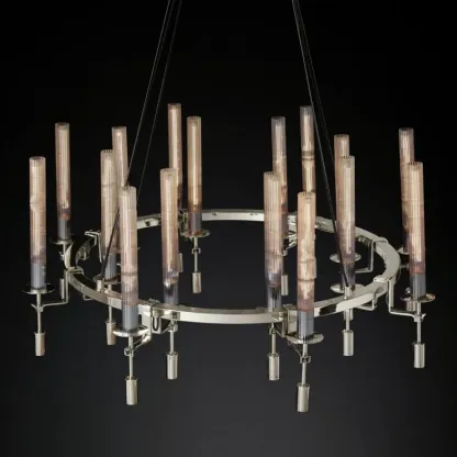 Fontanellee Round Chandelier 46"-Sylvia Space