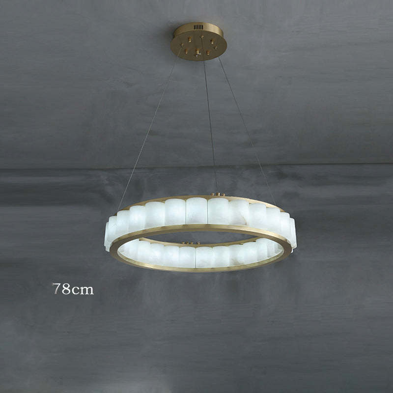 Marble Lorry Round Chandelier 23" 30" 40"-Sylvia Space