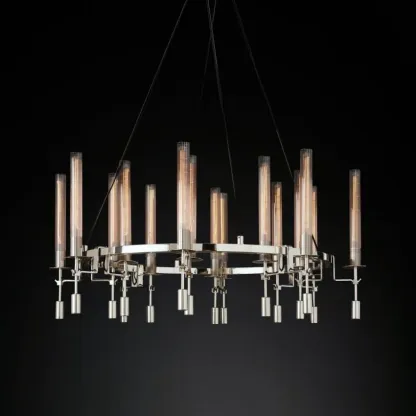Fontanellee Round Chandelier 46"-Sylvia Space