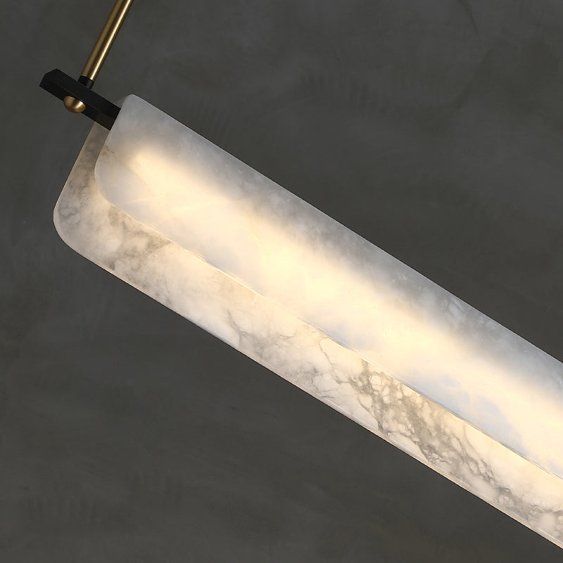 Alabaster Anne Linear Art Chandelier