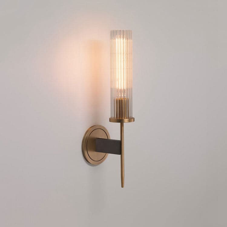 Industrialy Wind K9 Crystal Candlestick Wall Sconce-Sylvia Space