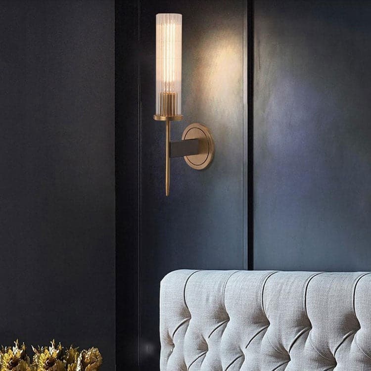 Industrialy Wind K9 Crystal Candlestick Wall Sconce-Sylvia Space