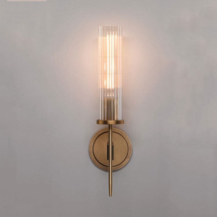 Industrialy Wind K9 Crystal Candlestick Wall Sconce-Sylvia Space