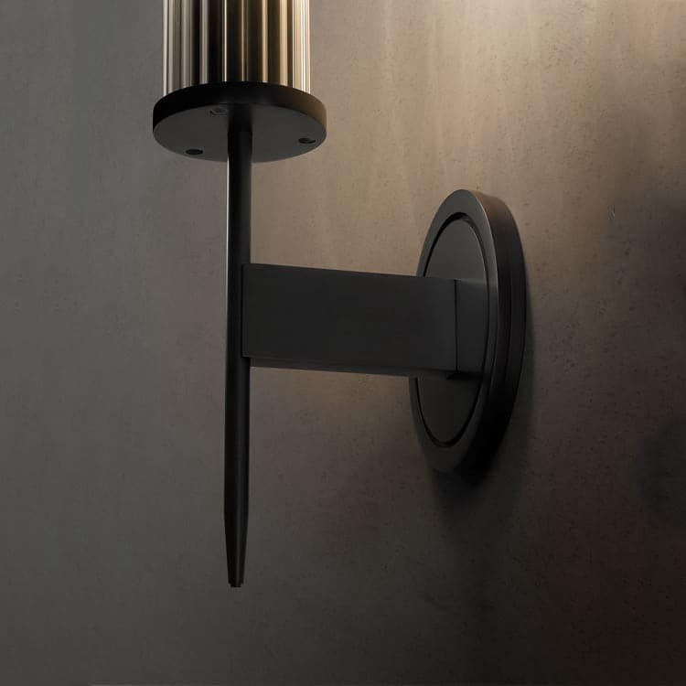 Industrialy Wind K9 Crystal Candlestick Wall Sconce-Sylvia Space