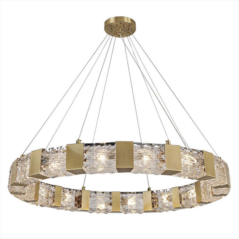 Aniny Round Crystal Chandelier-Sylvia Space