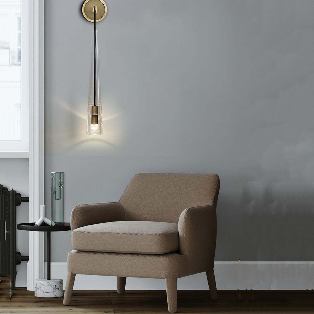 Endoray Wall Sconce 4.5 "W-Sylvia Space