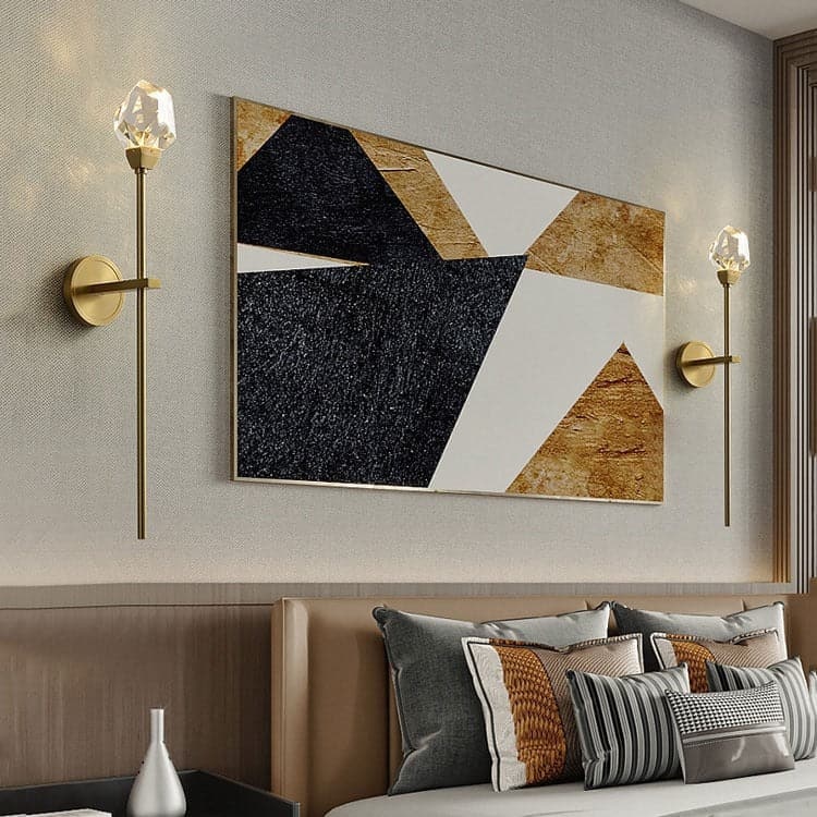 Modernity Crystal Masonry Linear Wall Sconce-Sylvia Space