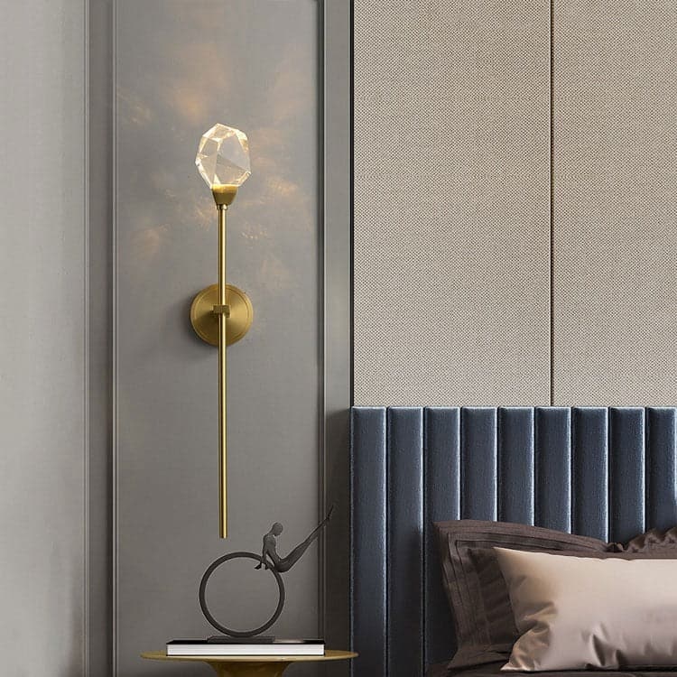 Modernity Crystal Masonry Linear Wall Sconce-Sylvia Space