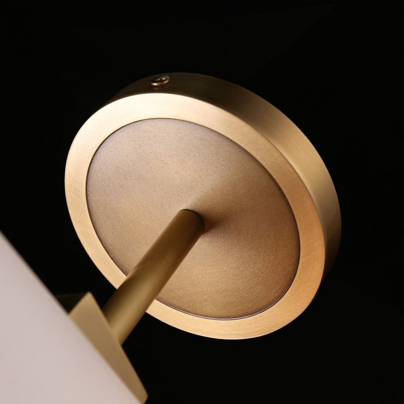Auroral White Ceramic Single Shad Wall Light