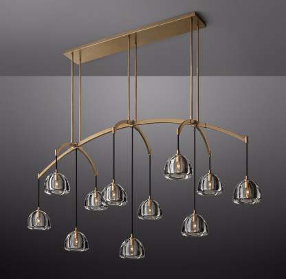Hemisophere Linear Chandelier 72''