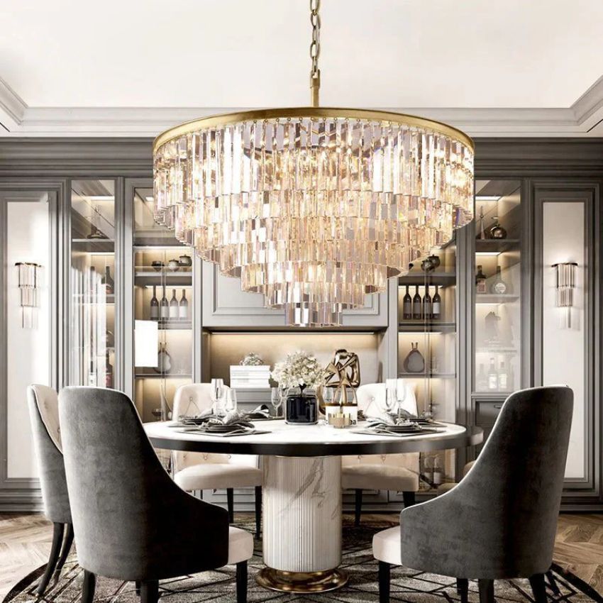Franky Classicm Round Chandelier 44"