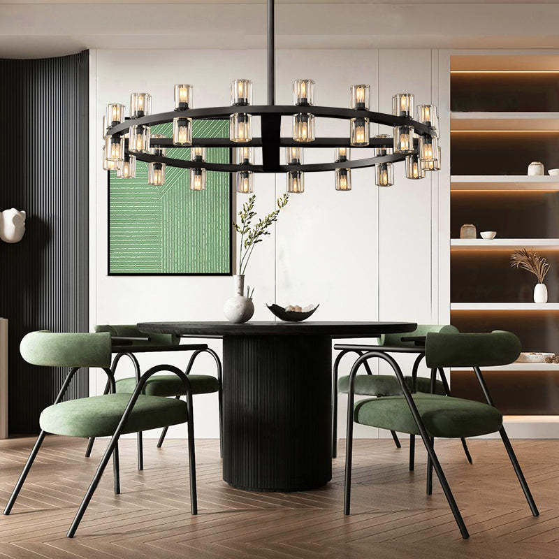 Arcardes Led Round Chandelier For Crystal Cup 36"