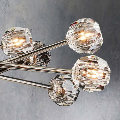 Bouble De Crystal Round Chandelier 60"