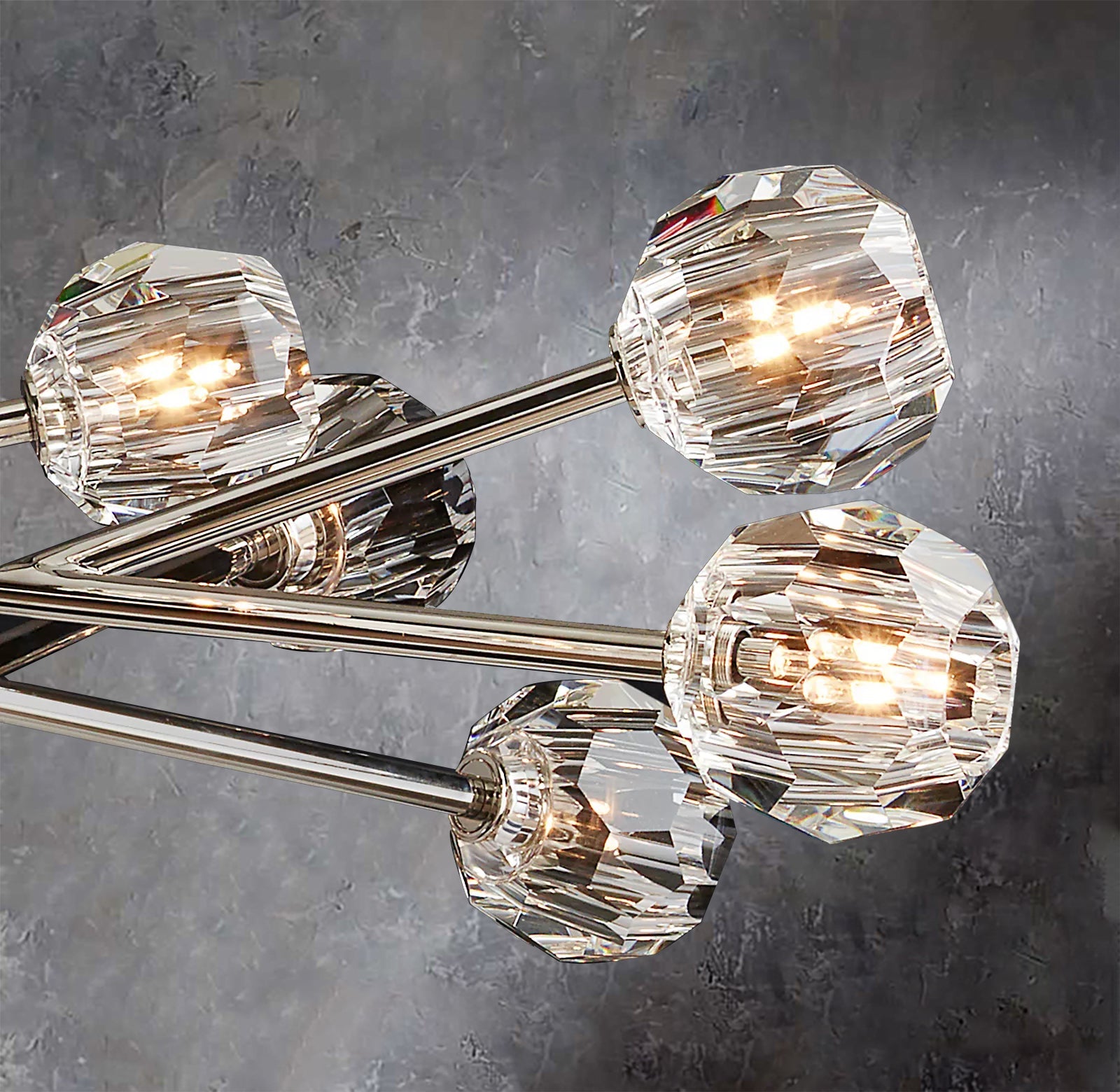 Bouble De Crystal Round Chandelier 60"