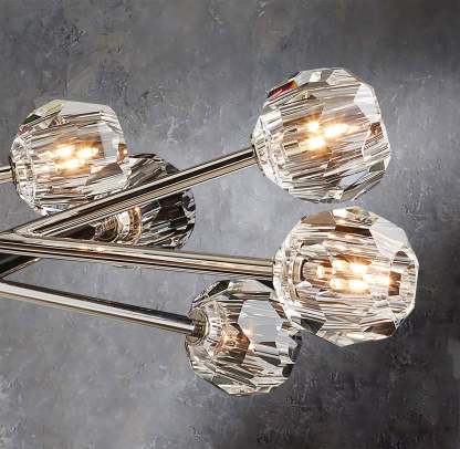 Bouble De Crystal Round Chandelier 60"