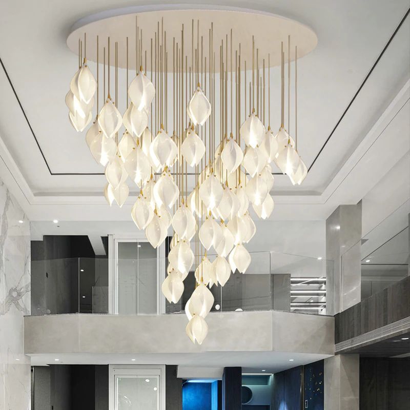 Bloomo Ceramic Chandelier-Sylvia Space