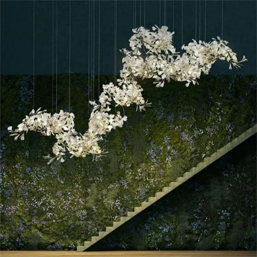 Ceramicy Ginkgo Luxury Branch Chandelier-Sylvia Space