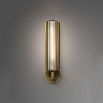 Gabrielley Wall Sconce Brass-Sylvia Space