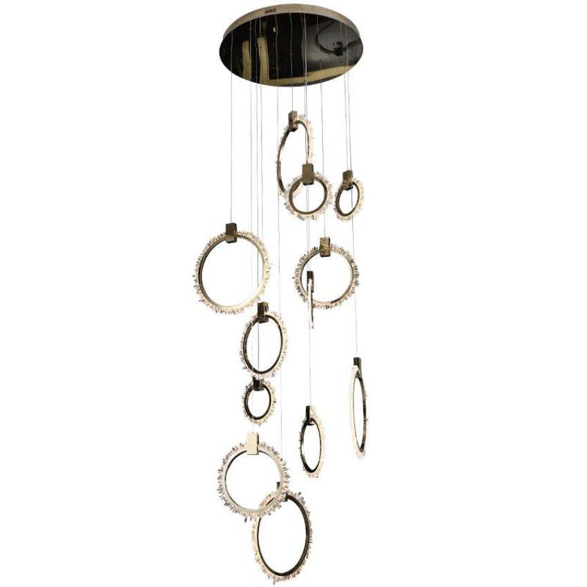 Daltryee 12 Rings Chandelier-Sylvia Space