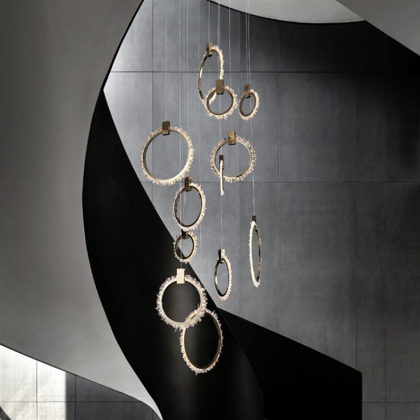 Daltryee 12 Rings Chandelier-Sylvia Space