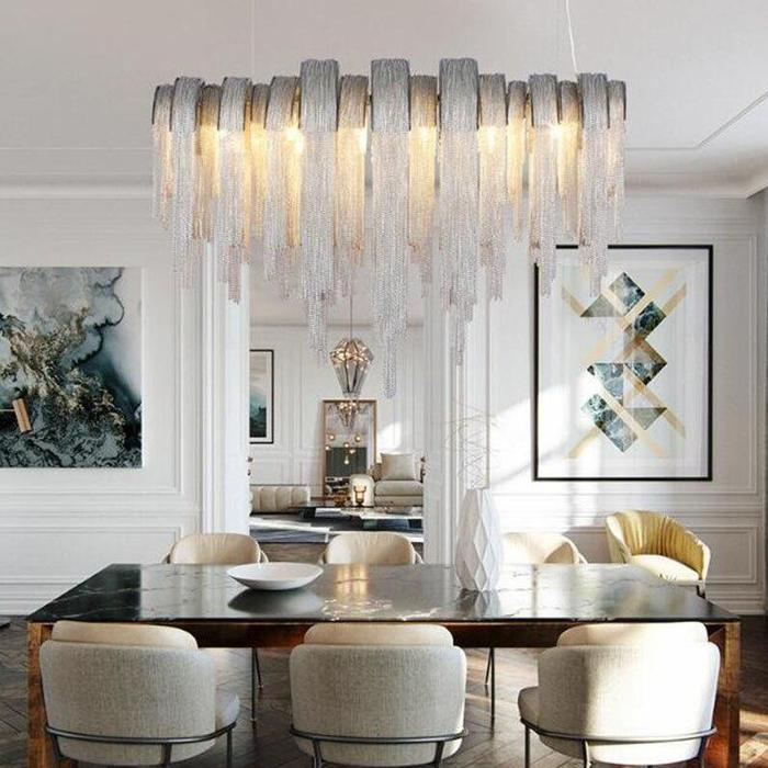 Doronth Cadena Chain Tassel Modern Chandelier-Sylvia Space
