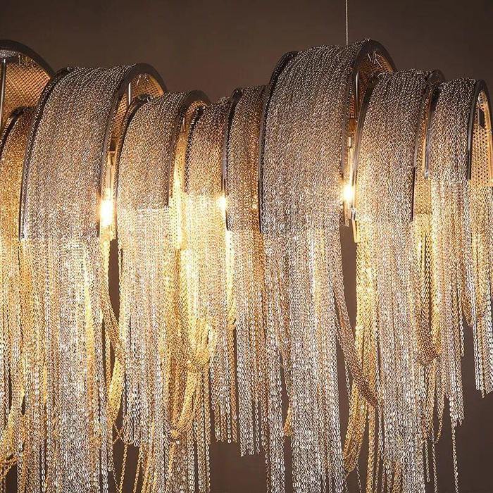 Doronth Cadena Chain Tassel Modern Chandelier-Sylvia Space