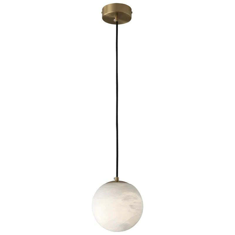 GLOOW Alabaster Ball Pendant Light For Kitchen Island