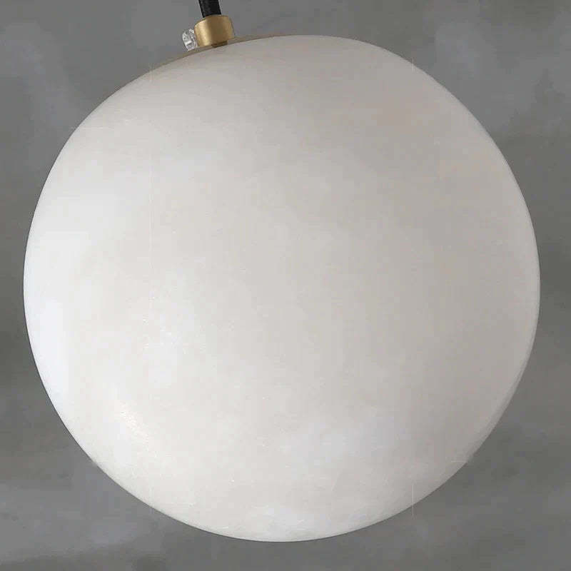 GLOOW Alabaster Ball Pendant Light For Kitchen Island