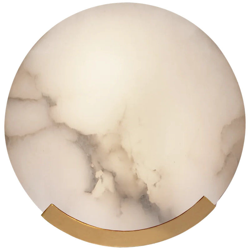 GLOOW Alabaster Round Wall Sconce