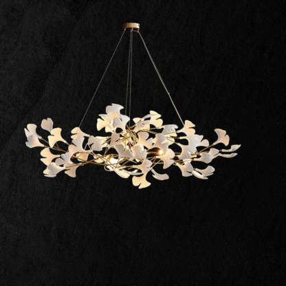 Ceramicy Gingko Linear Branch Chandelier-Sylvia Space