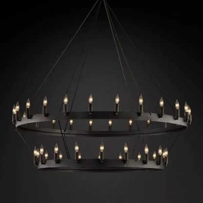 Caminy Vintage Candelabra 2-Tier Chandelier