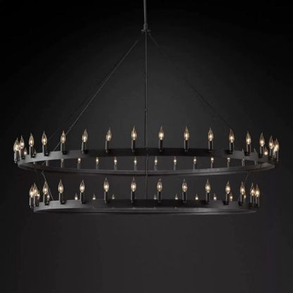 Caminy Vintage Candelabra 2-Tier Chandelier