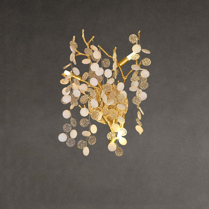 Krisannay Blossom Petal Branch Wall Sconces-Sylvia Space