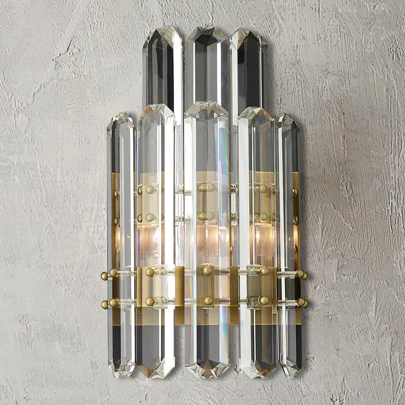 Bonnieo Faceted Crystal Wall Sconce