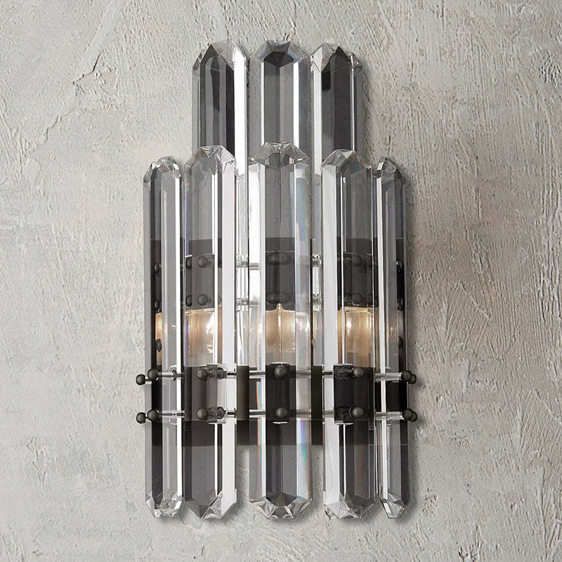 Bonnieo Faceted Crystal Wall Sconce