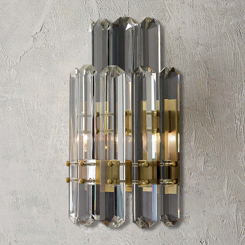 Bonnieo Faceted Crystal Wall Sconce